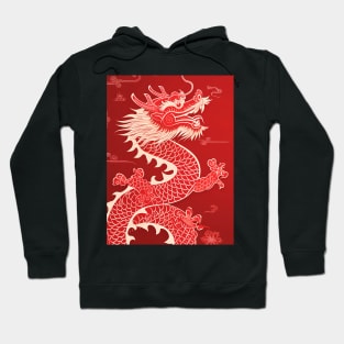 Chinese Dragon 7: Chinese New Year, Year of the Dragon on a Dark Background Hoodie